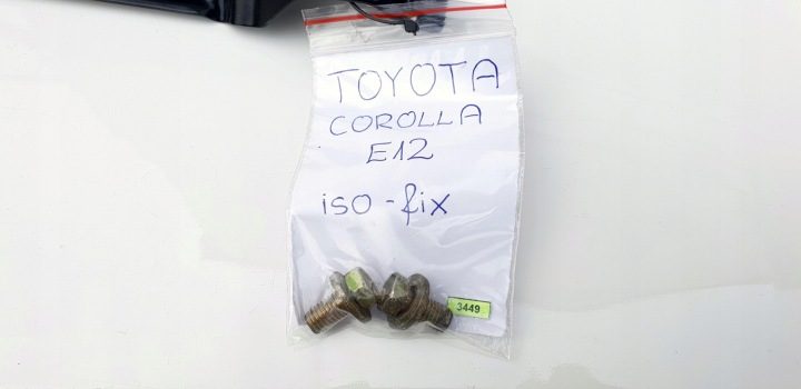 Toyota Corolla E12 IX Isofix ISO-Fix кронштейн детского кресла ЛЕВЫЙ, фото 7