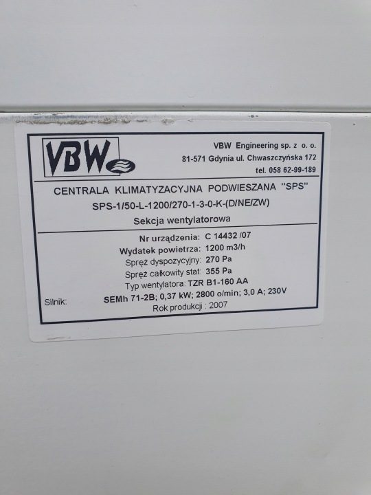 Отопитель вентиляция 1200m VBW SPS 12 кВт Nr501, фото 6