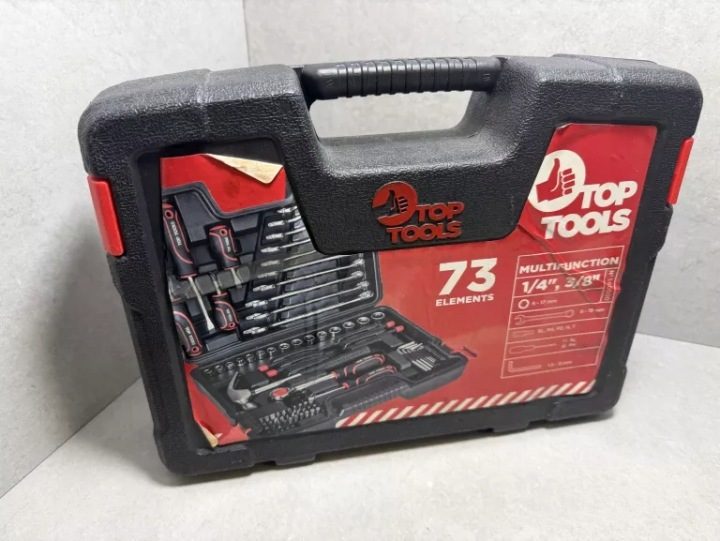 TOP TOOLS комплект инструментальный 1/4", 3/8" 73 шт. 38D500, фото 1