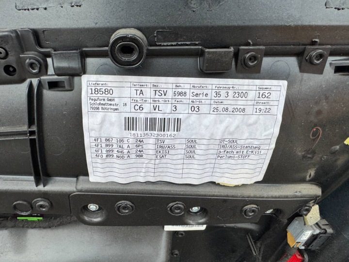 ОБШИВКА ДВЕРИ ПЕРЕДНЕГО ВОДИТЕЛЯ AUDI A6 S6 C6 4F 4F1867105C ЕВРОПА, фото 7