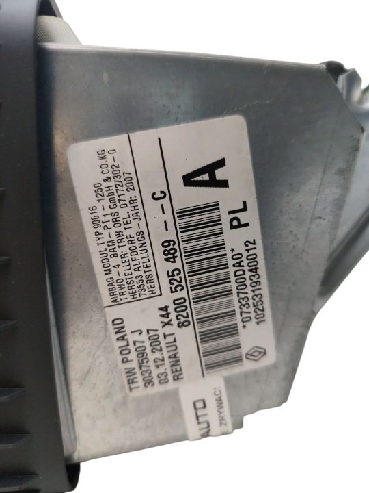 ПОДУШКА ПАССАЖИРА ЗАГЛУШКА RENAULT TWINGO II (2007-2012) 8200525489 ЕВРОПА, фото 2