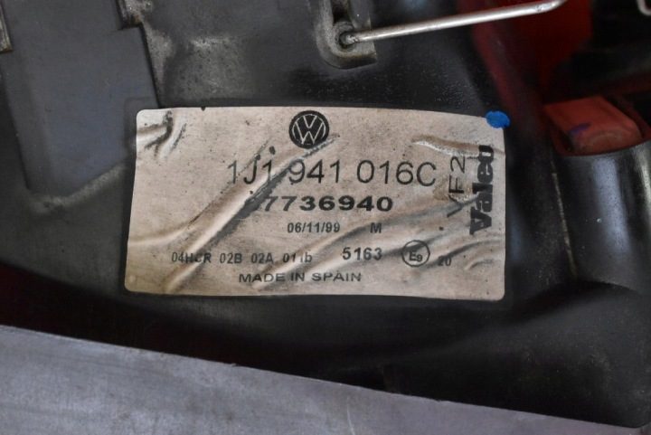 ФАРА ПРАВАЯ ФАРА ПЕРЕДНЯЯ EU 1J1941016C VW GOLF 4 IV 97-06, фото 6