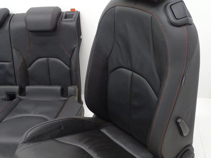 КОМПЛ. СИДЕНЬЯ ДИВАН ОБИВКА КОЖА + ОБШИВКИ SEAT LEON III 5F 3D FR С ПОДОГРЕВОМ, фото 5