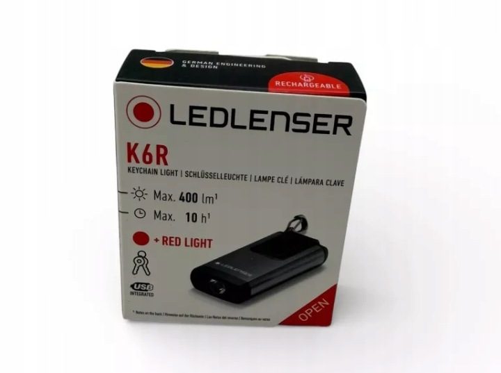 Фонарик Ledlenser K6R серый, фото 1