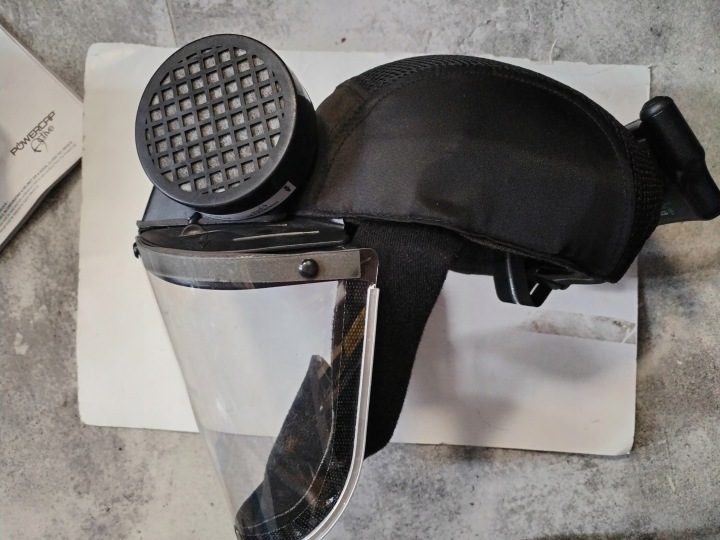 JSP Powercap Lite czapka защитный с wizjerem и respiratorem, фото 4