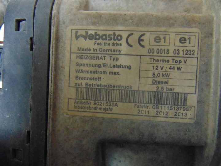 ПЕЧКА WEBASTO THERMO TOP V 1K0815007CD VW GOLF VI 1.6 TDI, фото 11