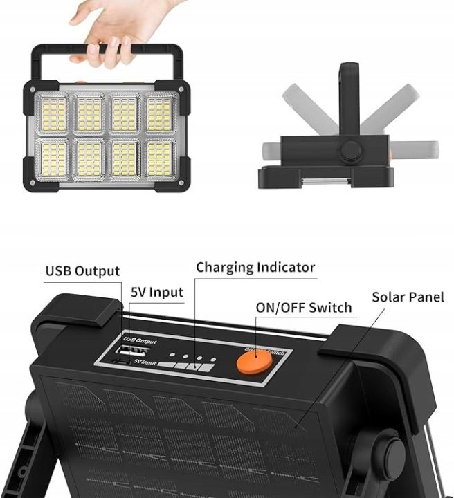 OHAYORI LED Фара Аккумуляторная 4 Шестерни Campingowa USB повербанк, фото 4