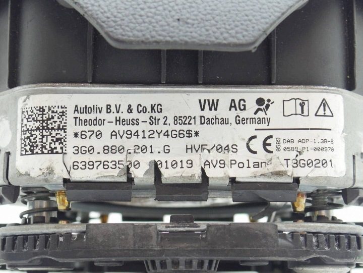 ПОДУШКА БЕЗОПАСНОСТИ ВОДИТЕЛЯ AIRBAG VW PASSAT B8 14- 3G0880201G, фото 7