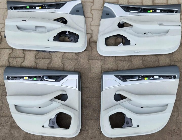 Audi A8 обшивки двери кожа Siwa + алькантара 4 шт. A18, фото 2