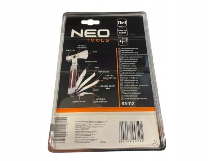 Multitool NEO TOOLS 11 Вт 1 сталь нержавеющая с кронштейном drewnianym, фото 3