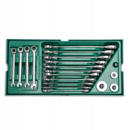 SATA подрамник инструментальный зеленый 7 ящиков 299 шт. + оснащение ST95126G_299, фото 2