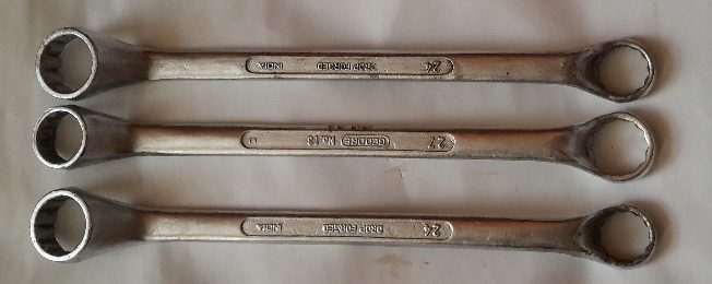 Ключ накидной, dwustronnyDIN838 24x27mm GEDORE, фото 1