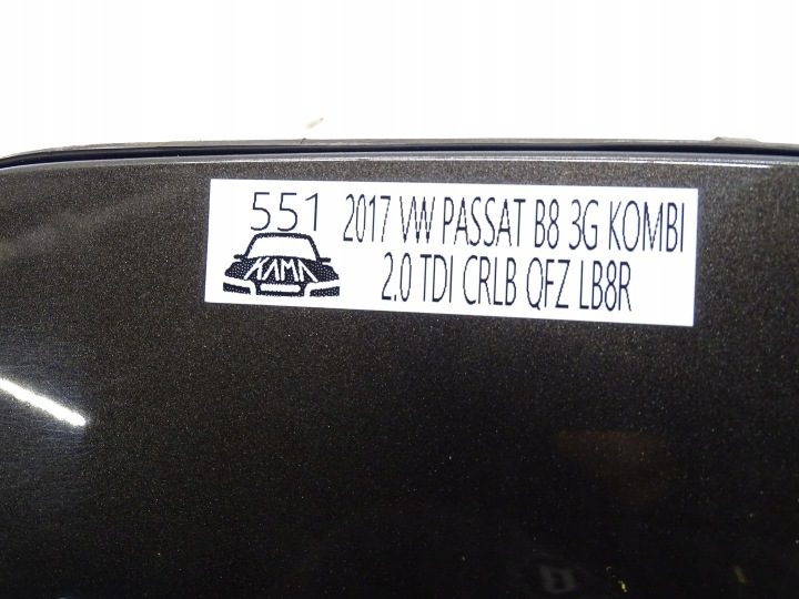 Лючок + основание горловины бензобака VW Passat B8 3G универсал LB8R 3G9809857, фото 6