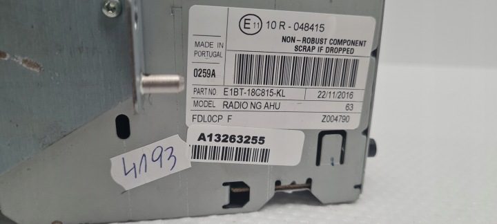 Автомагнитола Ford E1BT-18C815-KL 1-DIN, фото 6