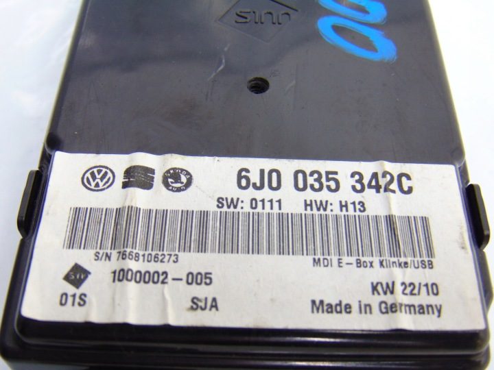 Модуль считыватель интерфейс Seat Ibiza IV 6J 6J0035342C AUX USB, фото 3
