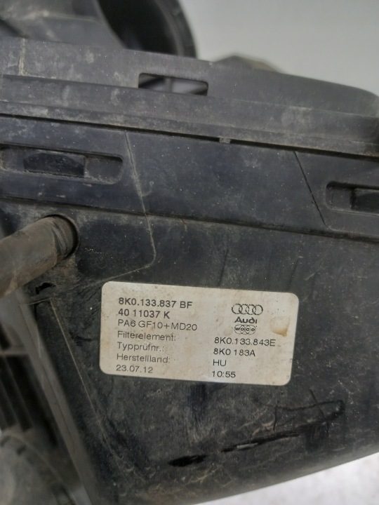КОРПУС ВОЗДУШНОГО ФИЛЬТРА AUDI A4 B8 8K0133837BF 2.0TDI, фото 4
