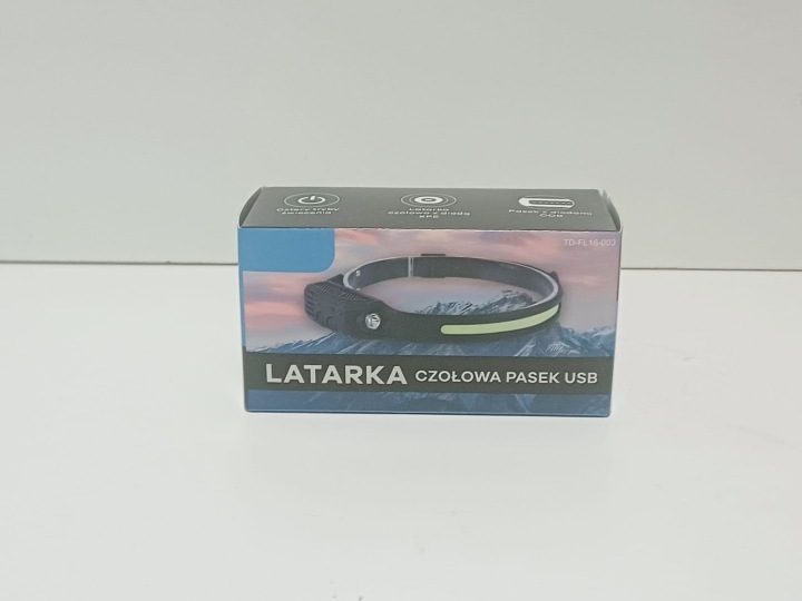 НАЛОБНЫЙ ФОНАРЬ РЕМЕНЬ USB TD-FL16-003, фото 1