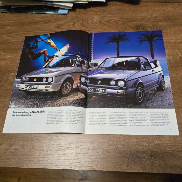 VW Volkswagen Golf I Mk 1 Golf Кабриолет и Quartett 1989, фото 6