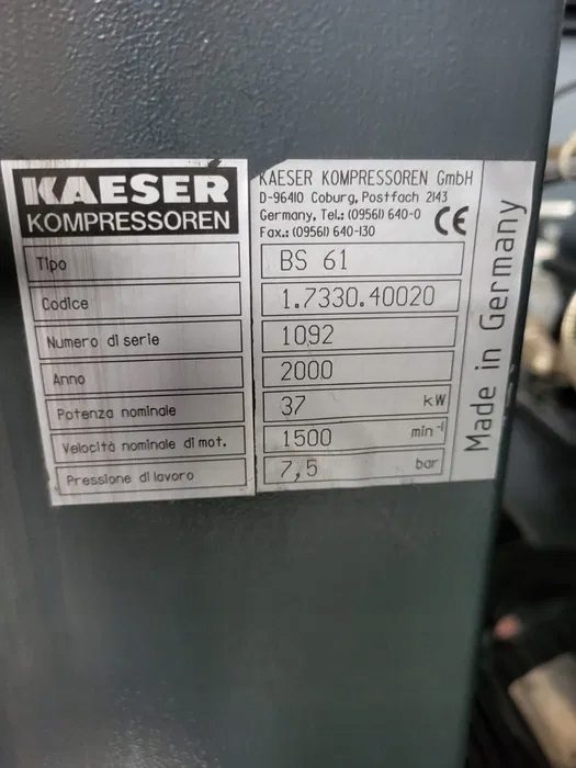 Компрессор масляный Kaeser BS 61 0 l 7,5 бар, фото 7