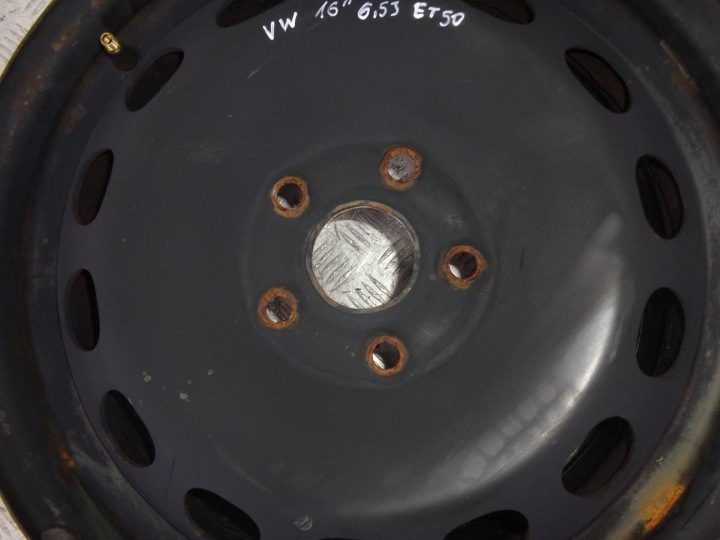 Штампованный диск Volkswagen 6.5" x 16" 5x112 ET 50, фото 2