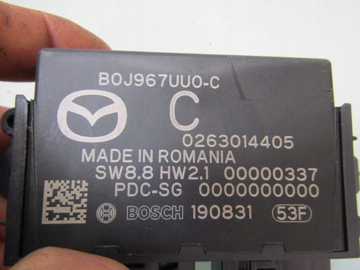 Mazda 3 BP IV 19 г. модуль PDC парковки парктроник B0J967UU0-C 0263014405, фото 3