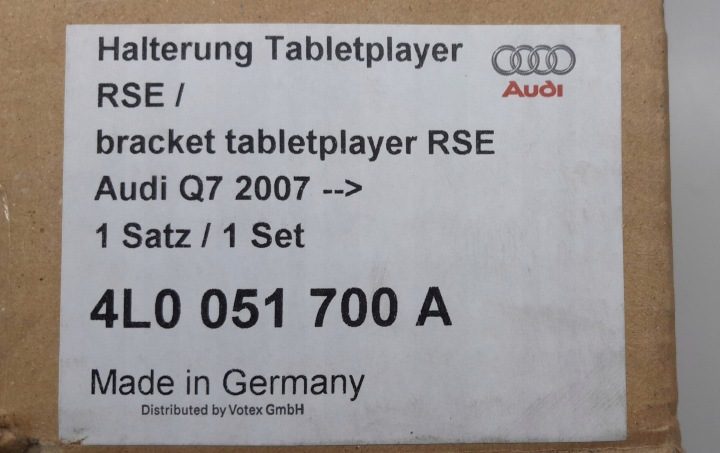 Заводской кронштейн Tabletu Audi Q7 4L 4L0051700A, фото 4