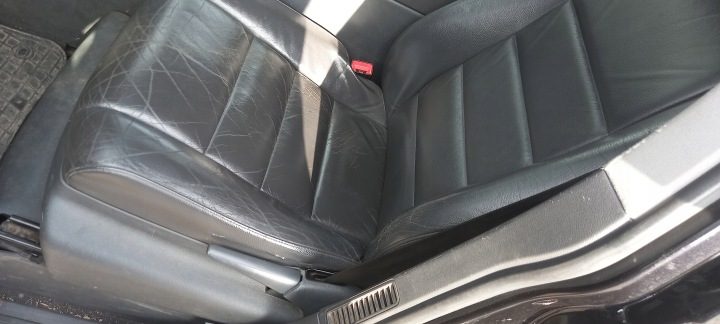 Touareg 02- 7L сиденья комплект кожа в хорошем состоянии, фото 1