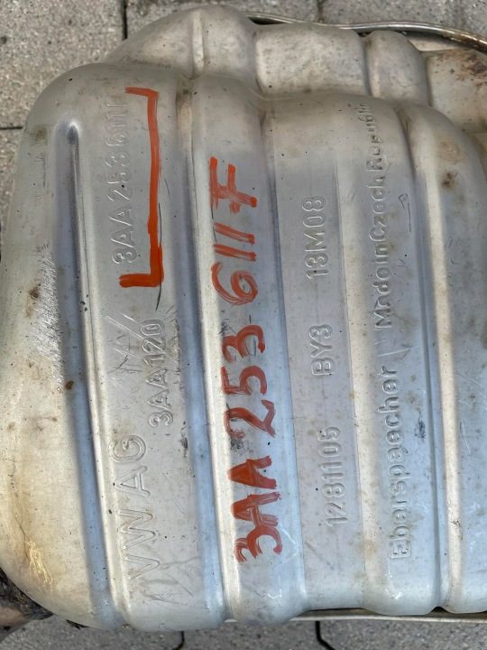 VW PASSAT ГЛУШИТЕЛЬ 3AA253611G 3AA253611F 3C0119K, фото 4