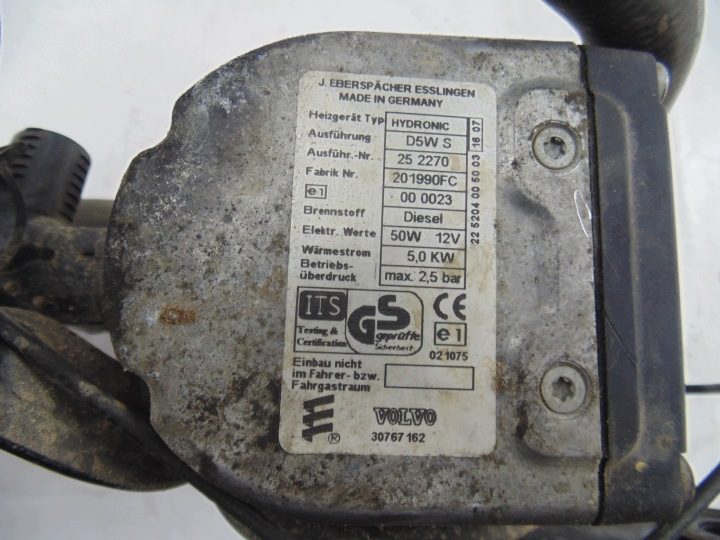 VOLVO V50 S40 II АВТОНОМНЫЙ ОТОПИТЕЛЬ WEBASTO 30767162 HYDRONIC ДИЗЕЛЬ 5 кВт, фото 6