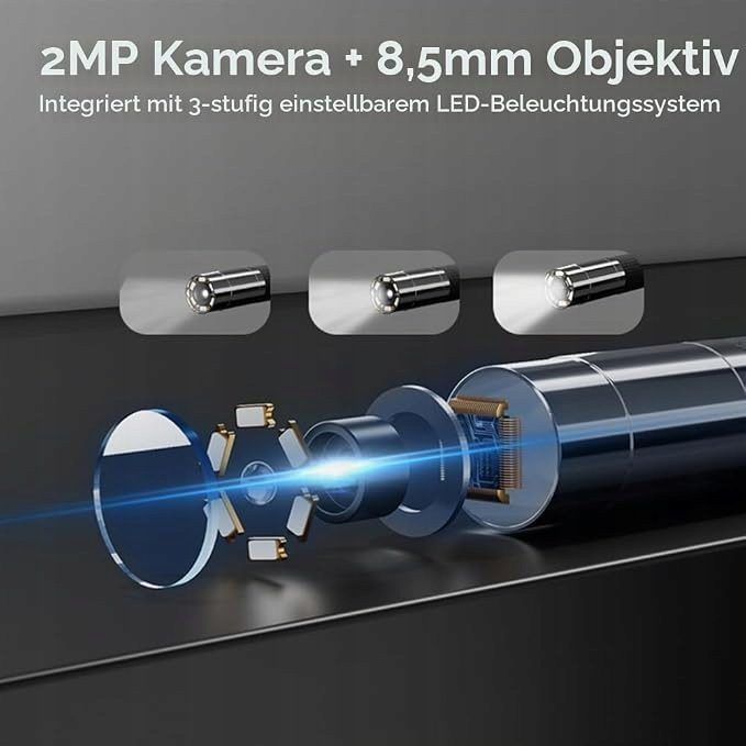 Wi-Fi Industrial Эндоскоп 1080p HD Цифровой Borescope IP67 Водонепроницаемый S6, фото 3