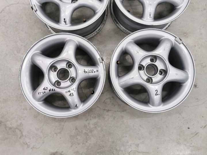 4× Литой диск Volvo OE 6.0" x 14" 4x108 ET 37, фото 2