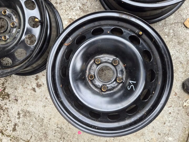 4× Штампованный диск Volkswagen OE 6.0" x 16" 5x112 ET 46, фото 3