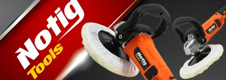 Полировальная машинка автомобильная Notig Tools 2400 Вт с регулировкой 600-4000 ОБ/МИН 180 мм, фото 14