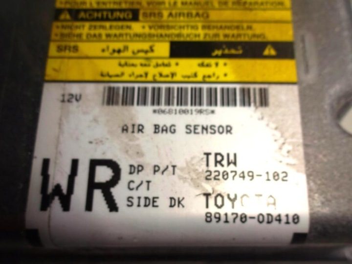 Датчик подушек безопасности Toyota Yaris II 2006-2011 год 89170-0D410, фото 2