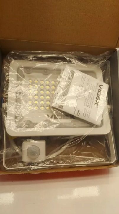 Прожектор с датчиком движения Videx VLE-F2e-505W-S 50 Вт 4500 lm 5000K IP65, фото 5