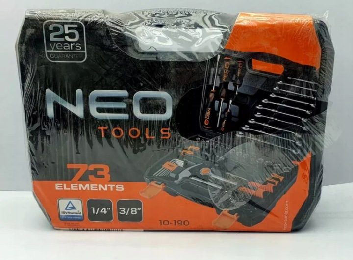 Комплект инструментальный 1/4", 3/8" 73-elementowy NEO TOOLS 10-190, фото 1