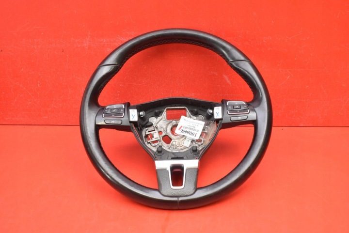 РУЛЬ КОЖАНЫЙ МУЛЬТИФУНКЦИОНАЛЬНЫЙ 3C8419091AP VW GOLF 6 VI 08-15, фото 1