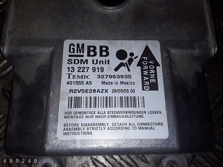 2005 Opel Astra ЭБУ 13227919, фото 2