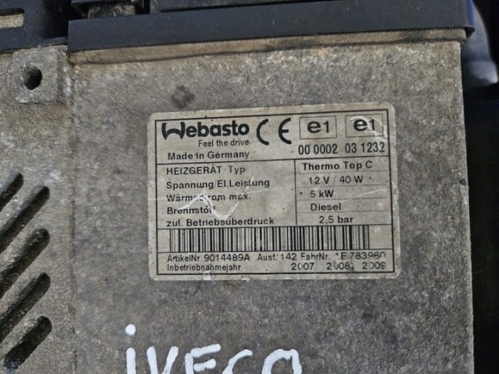 АВТОНОМНЫЙ ОТОПИТЕЛЬ WEBASTO IVECO DAILY III 3.0 HPI, фото 6