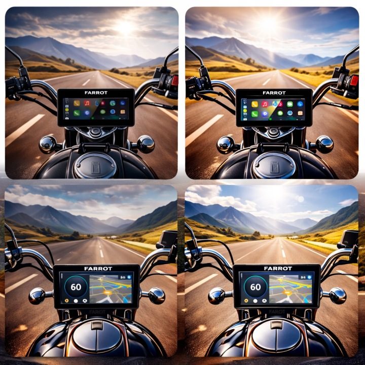 Навигация Мотоциклетная FARROT M780 8.1" CarPlay Android Авто GPS Dual, фото 4