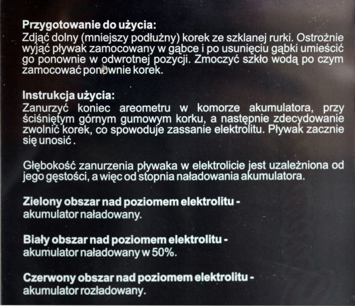 Carcommerce areometr тестер аккумулятора измеритель gęstości elektrolitu 42192, фото 3
