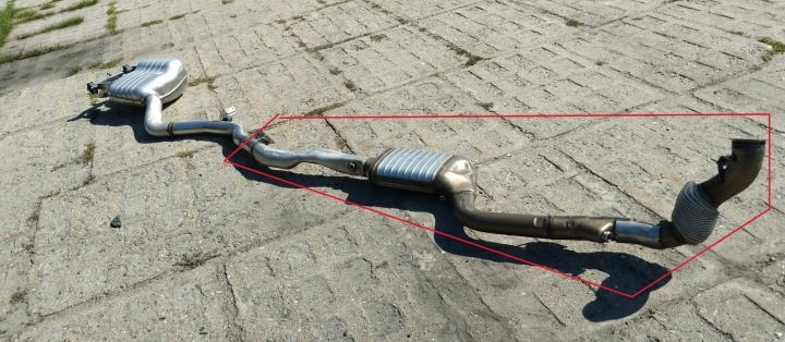 ГЛУШИТЕЛЬ ВЫХЛОПНАЯ ТРУБА MERCEDES E КЛАСС W214 СЕДАН W213 A2134905905, фото 4