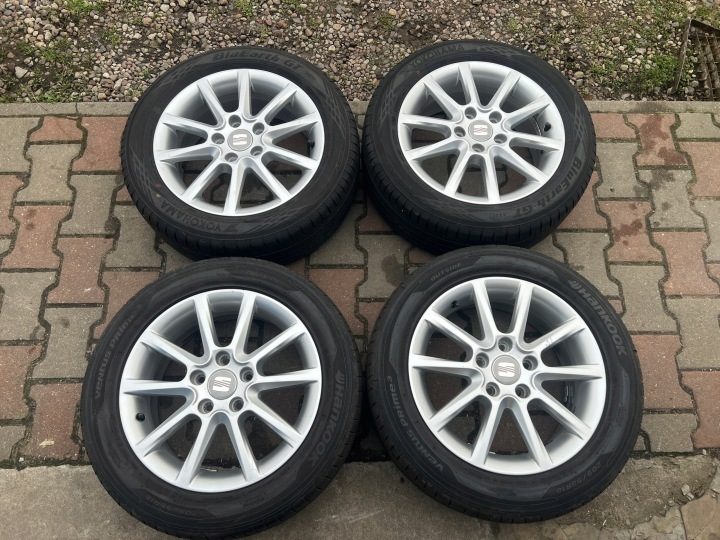 Колеса диски алюминиевые Seat Leon 16'' 5X112 шины лето Hankook 205/55R16 205/55/16, фото 2