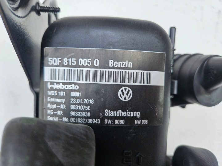 Webasto Thermo Top Evo VW Tiguan Skoda Kodiaq 5qf815005q, фото 6