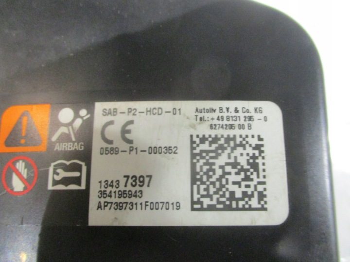 Подушка безопасности сиденья Opel OE 13437397, фото 3