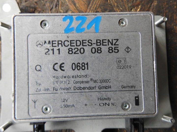 Mercedes-Benz S W221 2118200885 усилитель антенный, фото 3
