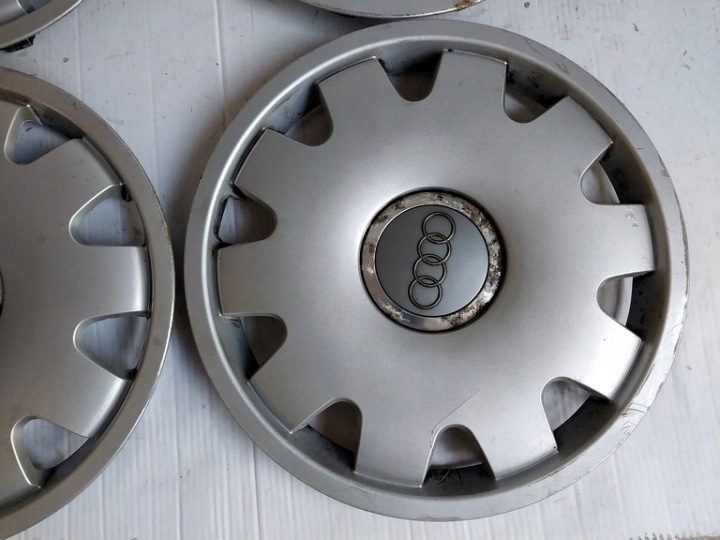 4× Колпак Audi OE Оригинальный 16" серебристый, фото 10
