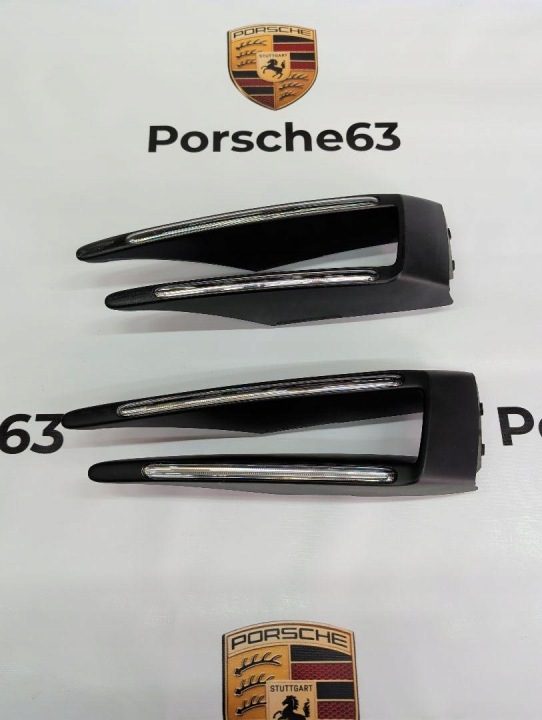 ЛЕВЫЙ LED ПОВОРОТНИК БАМПЕРА ПЕРЕДНИЙ PORSCHE MACAN ТУРБО GTS 2014-2018, фото 1