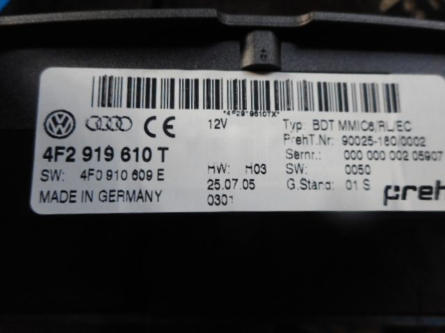 Audi a6 c6 центральный тоннель в сборе MMI 4F2919610T, фото 3
