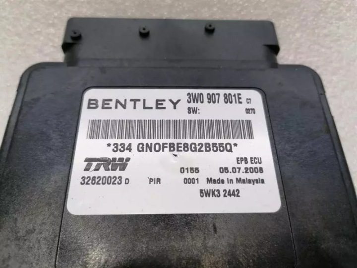 Bentley Continental Flying Track модуль стояночного тормоза 3W0907801E ЭБУ P, фото 5